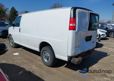 2015 GMC Savana 2500 Work Van z USA, uszkodzony, nr VIN 1GTW7FCF8F1247178